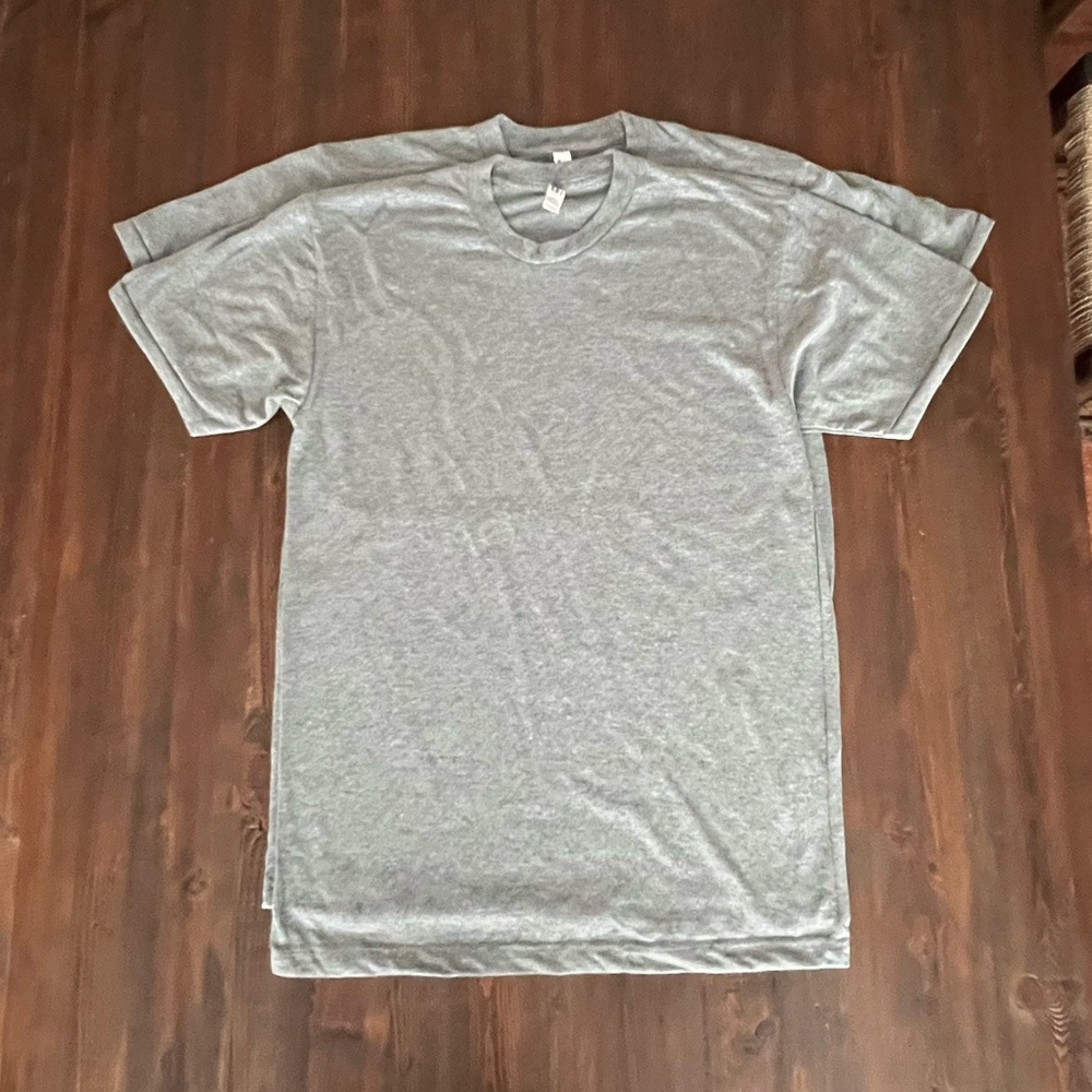 America Apparel Grey tri-blend Guildan/AA circa 2022  Medium 2pack